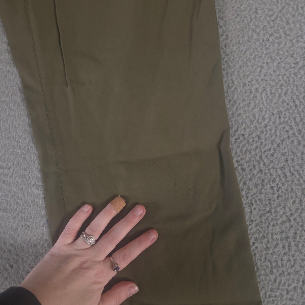 Orvis Pants Mens 34x30 Olive Green Straight Leg Nylon Stretch Tech Hiking Travel - Picture 9 of 14